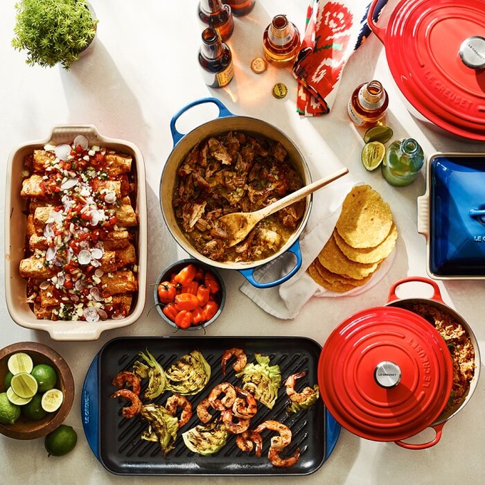 Сковорода гриль квадратна 26 см Creme Le Creuset