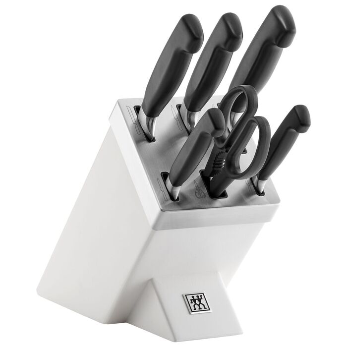 Набір ножів з підставкою 7 предметів, білий Four Star Zwilling
