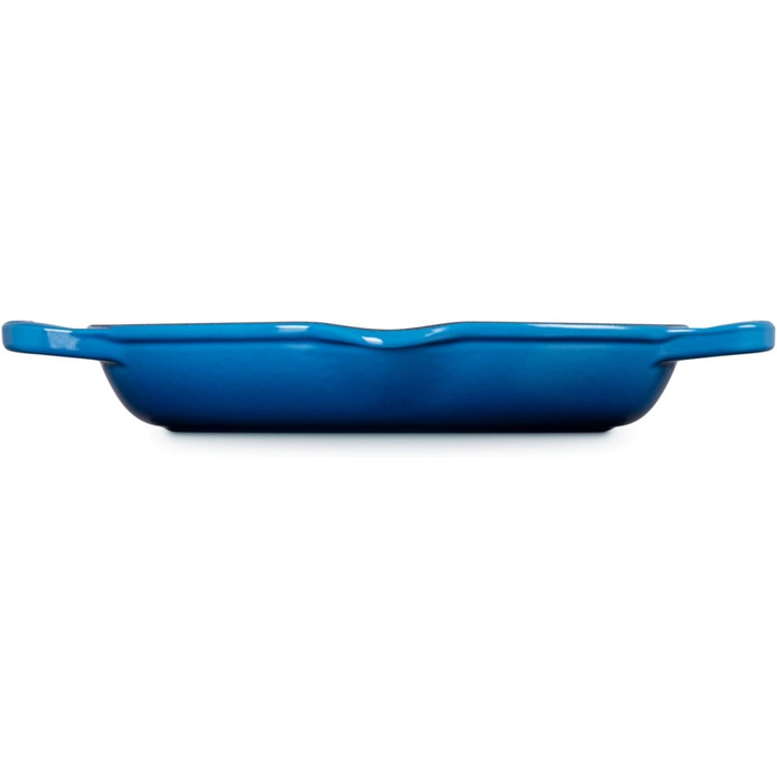 Чавунна сковорода-гриль кругла 26 см, синій Марсель Signature Le Creuset