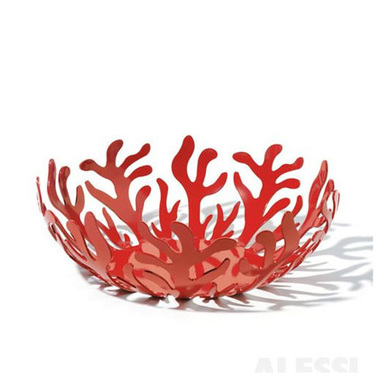Ваза для фруктів 25 х 9 см червона Mediterraneo Alessi