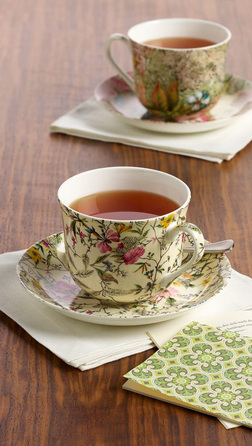 Чашка для чаю з блюдцем Maxwell Williams Summer Blossom KILBURN, фарфор, 17,5 х 17,5 х 9 см, 480 мл