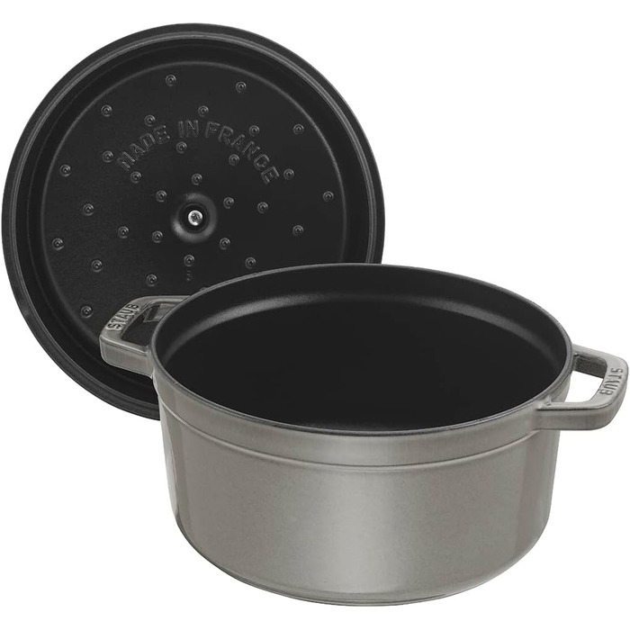Каструля / жаровня 24 см з кришкою Graphite Grey Staub