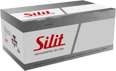 Набір каструль зі скляними кришками,  4 предмети, нержавіюча сталь Alicante Silit