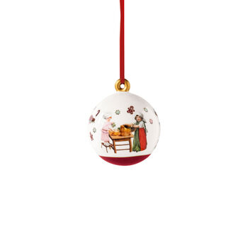 Ялинкова прикраса куля 6,5 x 6,5 x 8 см Annual Christmas Edition 2023 Villeroy & Boch