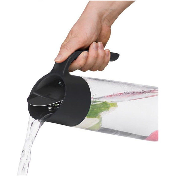 Графін для води з ручкою 1 л чорний Nuro WMF