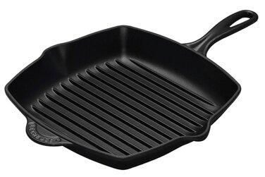 Сковорода гриль квадратна 26 см, чорний Le Creuset