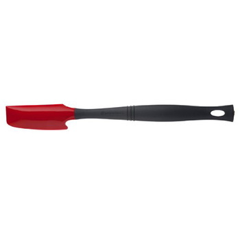 Лопатка-скребок силіконова, чорний / червоний Le Creuset