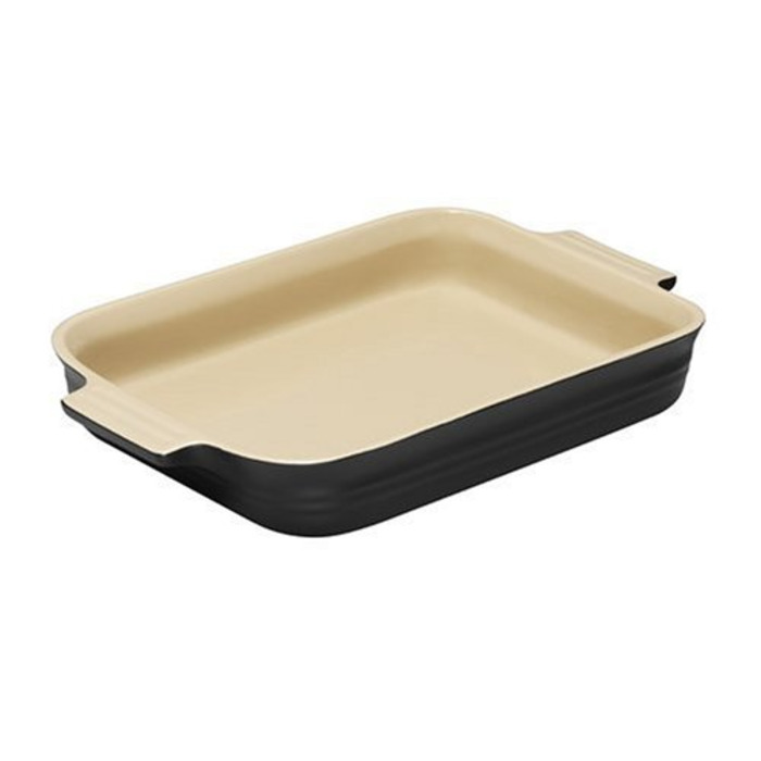 Блюдо прямокутне 32 см, чорний Le Creuset