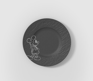 Тарілка для сніданку / десерту 21,7 см чорна Manufacture - Mickey Mouse Villeroy & Boch