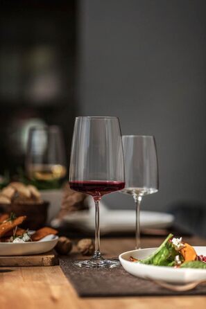Набір келихів для вина та склянок для води,  8 предметів, Vivid Senses Zwiesel Glas