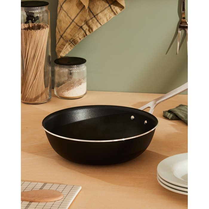 Сковорода глибока 28 см, Чорна Pots & Pans Alessi