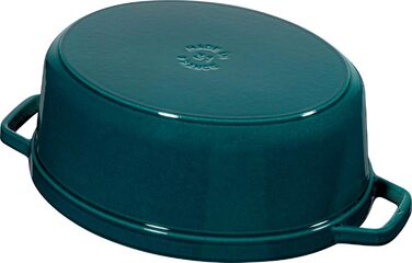 Каструля / жаровня 31 см з кришкою овальна La Mer Staub