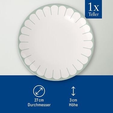 Обідня тарілка 26,6 см, зелений Fleur Villeroy & Boch