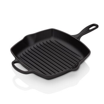 Сковорода гриль квадратна 26 см, чорний Le Creuset