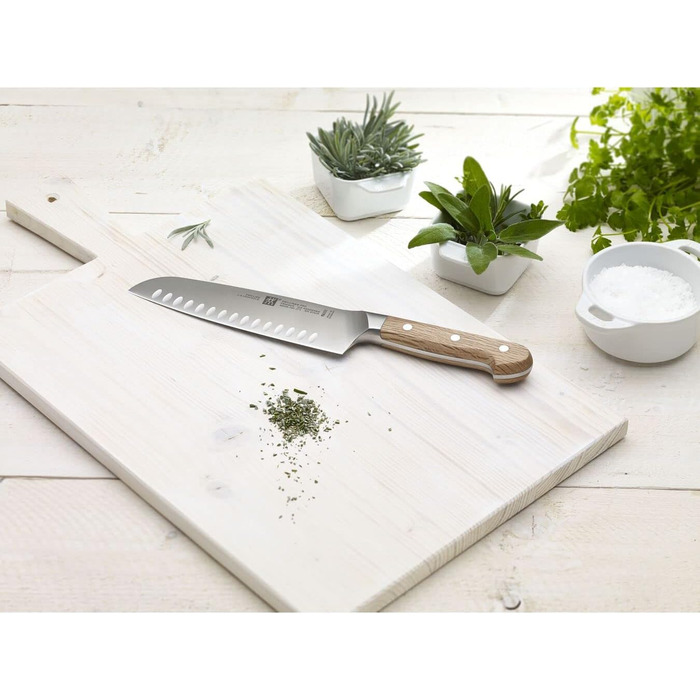 Кухарський ніж Сантоку 18 см, дуб Pro Wood Zwilling