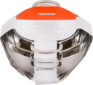 Набір друшляків з нержавіючої сталі, 3 предмети Le Creuset