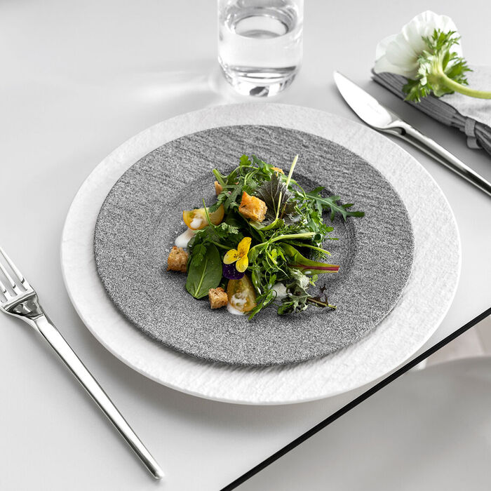 Тарілка для сніданку 22 см, сіра Manufacture Rock Granit Villeroy & Boch