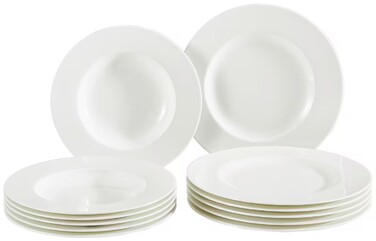Набір тарілок на 6 персон, 12 предметів білий Noblesse by Villeroy & Boch