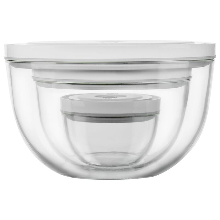 Набір мисок з вакуумними кришками, 6 предметів, прозоре скло Fresh & Save Zwilling