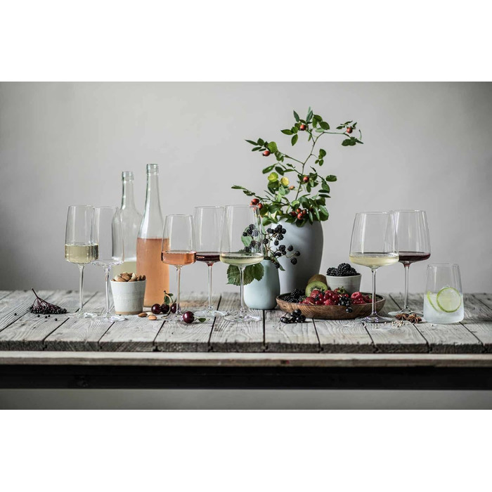 Набір келихів для вина та склянок для води,  8 предметів, Vivid Senses Zwiesel Glas