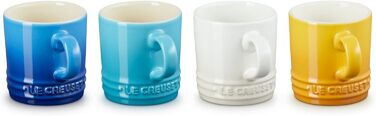 Набір із 4 чашок для еспресо 100 мл, різнокольоровий Riviera Le Creuset