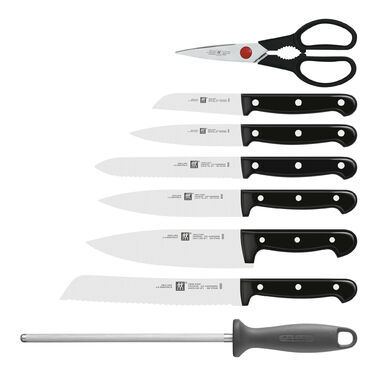 Набір ножів з підставкою, 9 предметів, антрацит Twin Chef 2 Zwilling