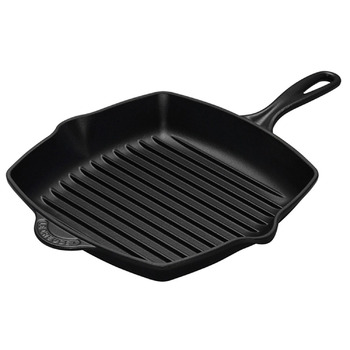 Сковорода гриль квадратна 26 см, чорний Le Creuset