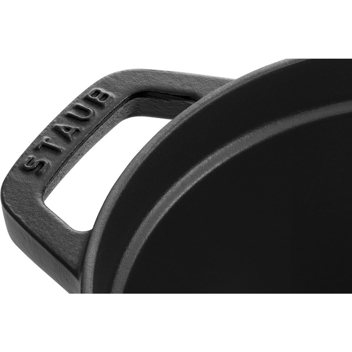 Чавунна жаровня/кокотниця STAUB, овальна 6,7 л, (17 см, чорна)