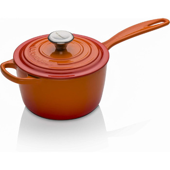 Чавунний сотейник Ø 20 см, 2,5 л з кришкою, полум'яно-червоний Signature Le Creuset