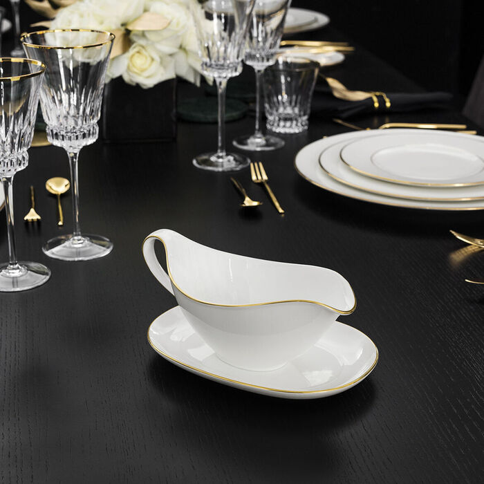 Соусник 440 мл з блюдцем Anmut Gold Villeroy & Boch