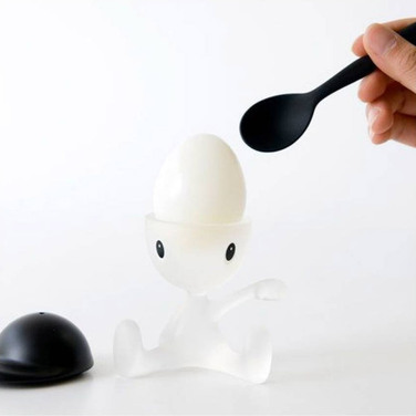 Тримач для яйця 8х11,5х9 см чорний Cico Alessi
