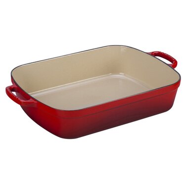 Блюдо прямокутне 33 см, вишневий Le Creuset