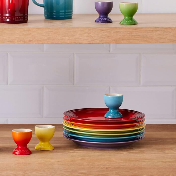 Набір тарілок для сніданку 22 см, різнокольоровий Le Creuset