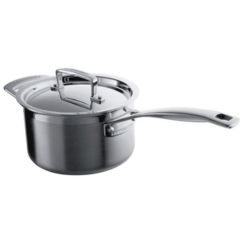 Ківш з кришкою 3Ply 18 см, бордовий Le Creuset