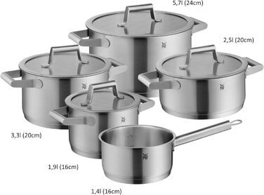 Набір каструль із кришками, 9 предметів Comfort Line WMF