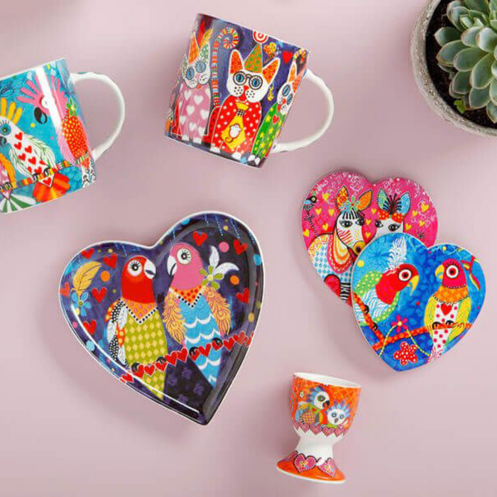 Тарілка десертна Maxwell Williams Cup Cakes LOVE HEARTS, фарфор, діам. 15,5 см