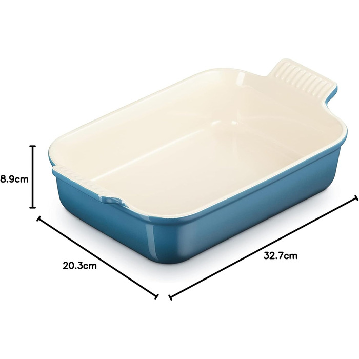 Форма для запікання прямокутна 2,4 л 26 см Deep Teal Le Creuset