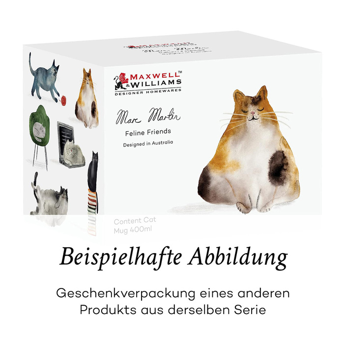 Кружка, фарфор 400 мл. Maxwell & Williams FELINE FRIENDS Cat In A Box
