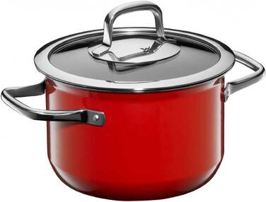 Каструля висока 18 см Red Compact Fusiontec WMF