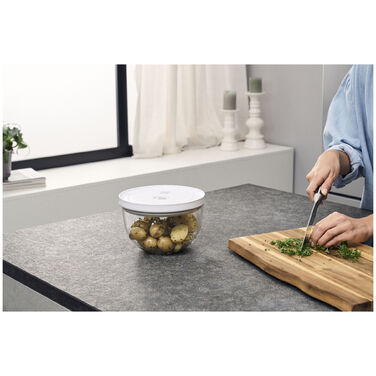Миска з вакуумною кришкою 18 см, прозоре скло Fresh & Save Zwilling