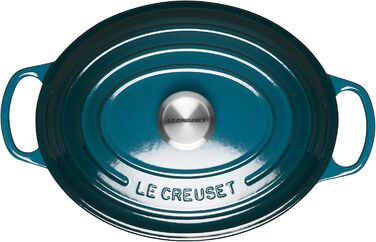 Жаровня 27 см з кришкою, глибокий бірюзовий Signature Le Creuset