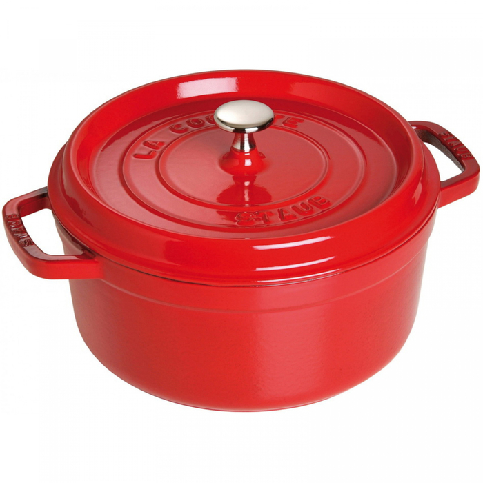 Кокот круглий 24 см, вишневий Staub