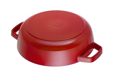 Чугунная жаровня Chistera с крышкой 24 см, вишневый Staub