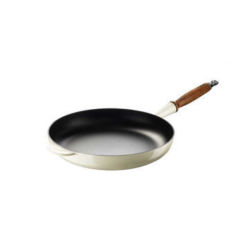 Сковорода 28 см з деревяною ручкою, Creme Le Creuset