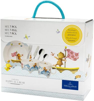 Набір дитячого посуду 7 предметів в подарунковій упаковці Happy as a Bear Villeroy & Boch