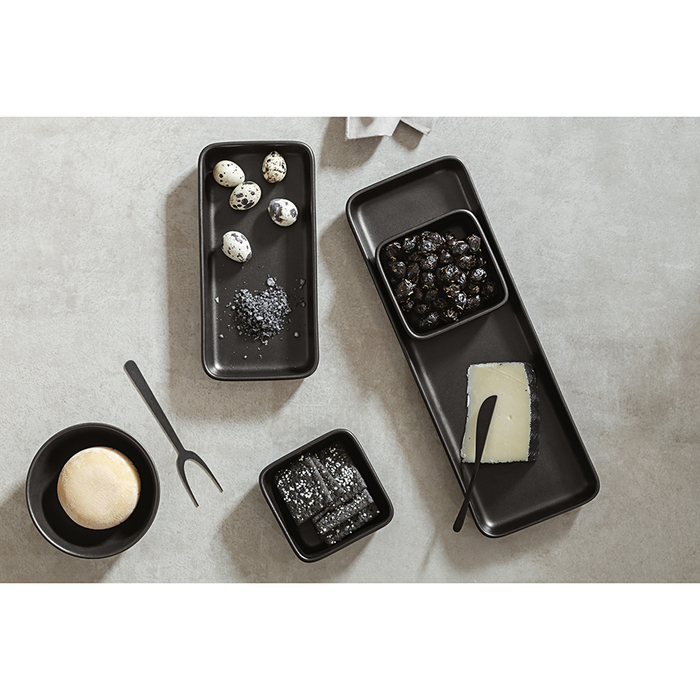 Блюдо для сервіровки прямокутне 13х37 см, чорне Nordic Kitchen Eva Solo