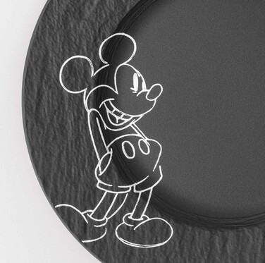 Набір посуду 4 предмета чорний на 1 персону Manufacture - Mickey Mouse Villeroy & Boch