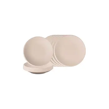 Набір тарілок, 12 предметів, порцеляна NewMoon Beige Villeroy & Boch