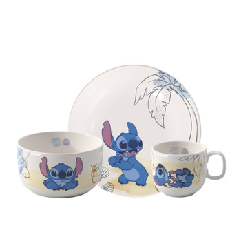 Дитячий набір посуду 3 предмети різнокольоровий Disney Stitch Villeroy & Boch