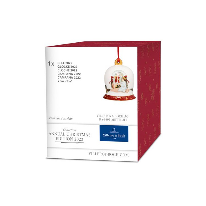 Ялинкова прикраса дзвіночок 6 см Annual Christmas Edition 2022 Villeroy & Boch